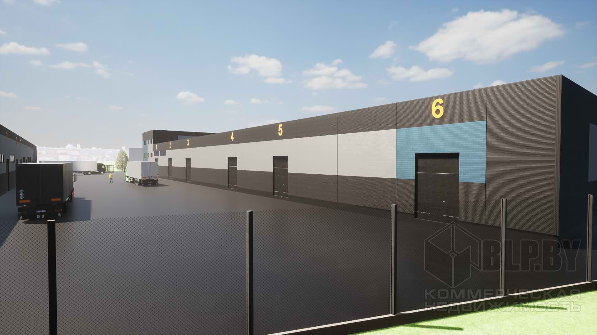 Визуализация производственно-складских корпусов